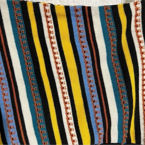 ZARA Striped Knit Cropped Tank Top, Size Medium-#335 - Picture 7 of 9